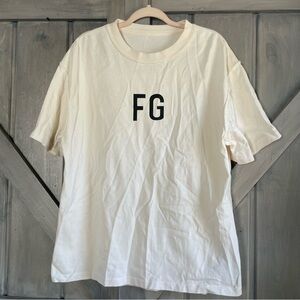 Fear of God FOG Eggshell T Shirt‎ Size M